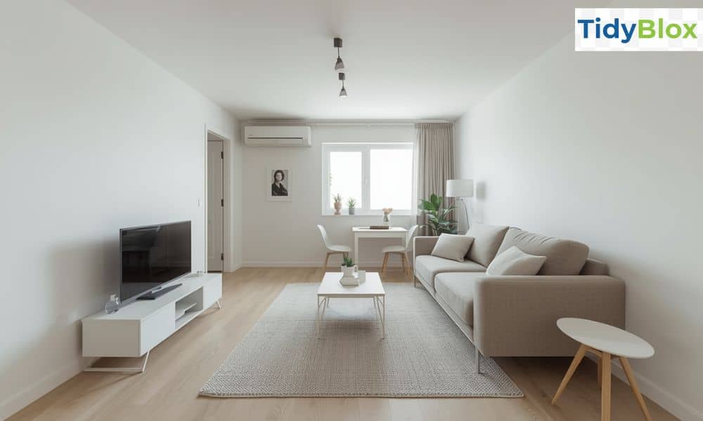 Simple furniture layout ideas for small apartment living rooms on a budget