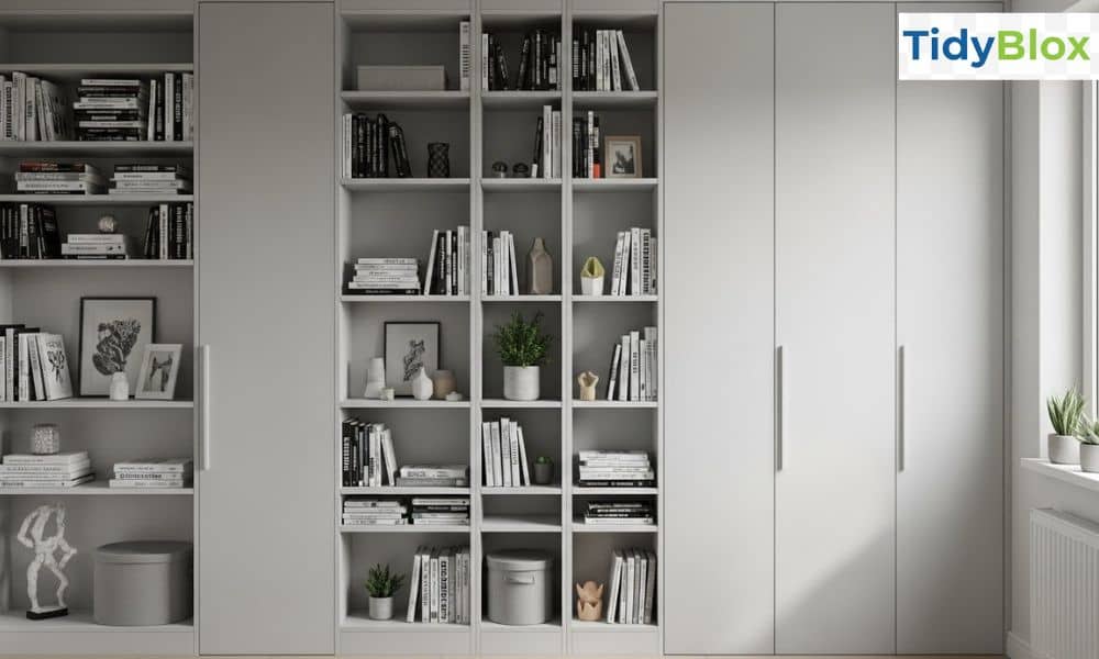 vertical wall storage shelves for small bedrooms